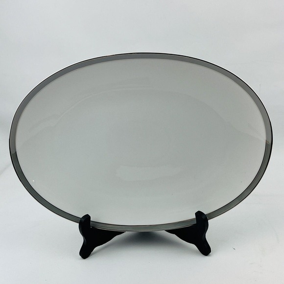 Thomas Other - Vintage Thomas Germany‎ 13" Platter Gray Platinum Band & Trim THO194